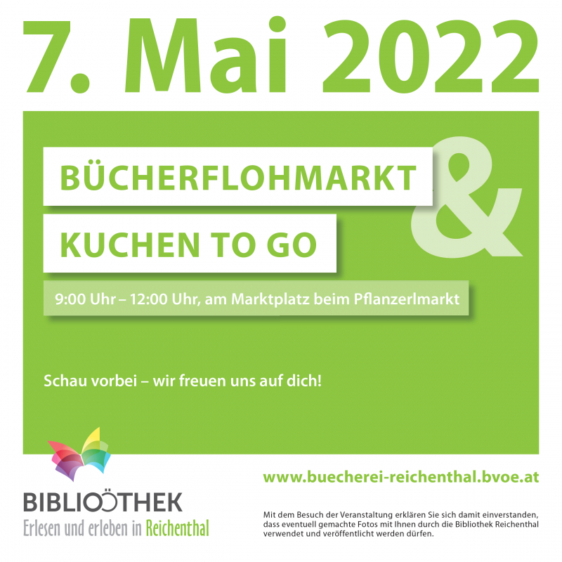 Plakat Bücherflohmarkt