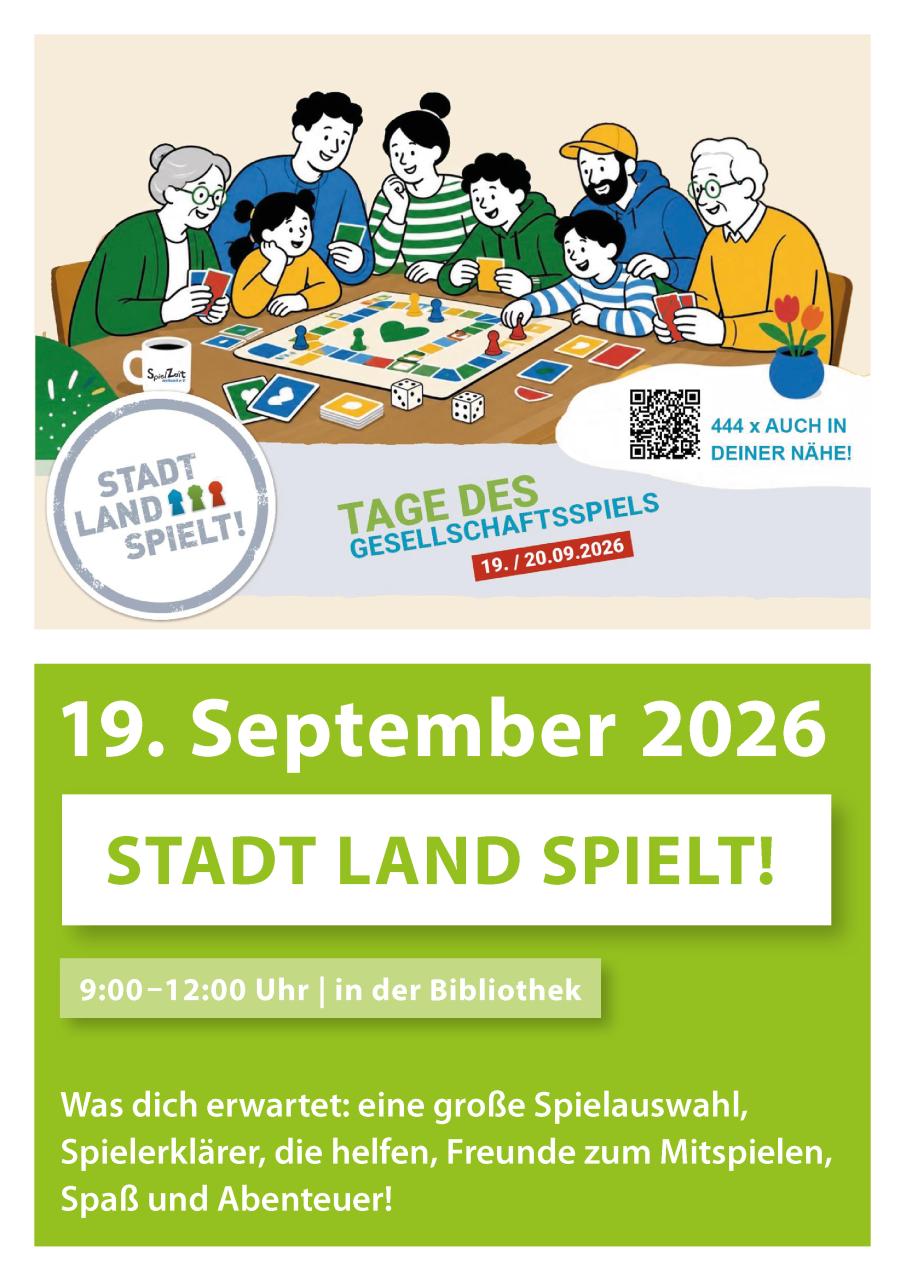 Plakat Stadt Land spielt