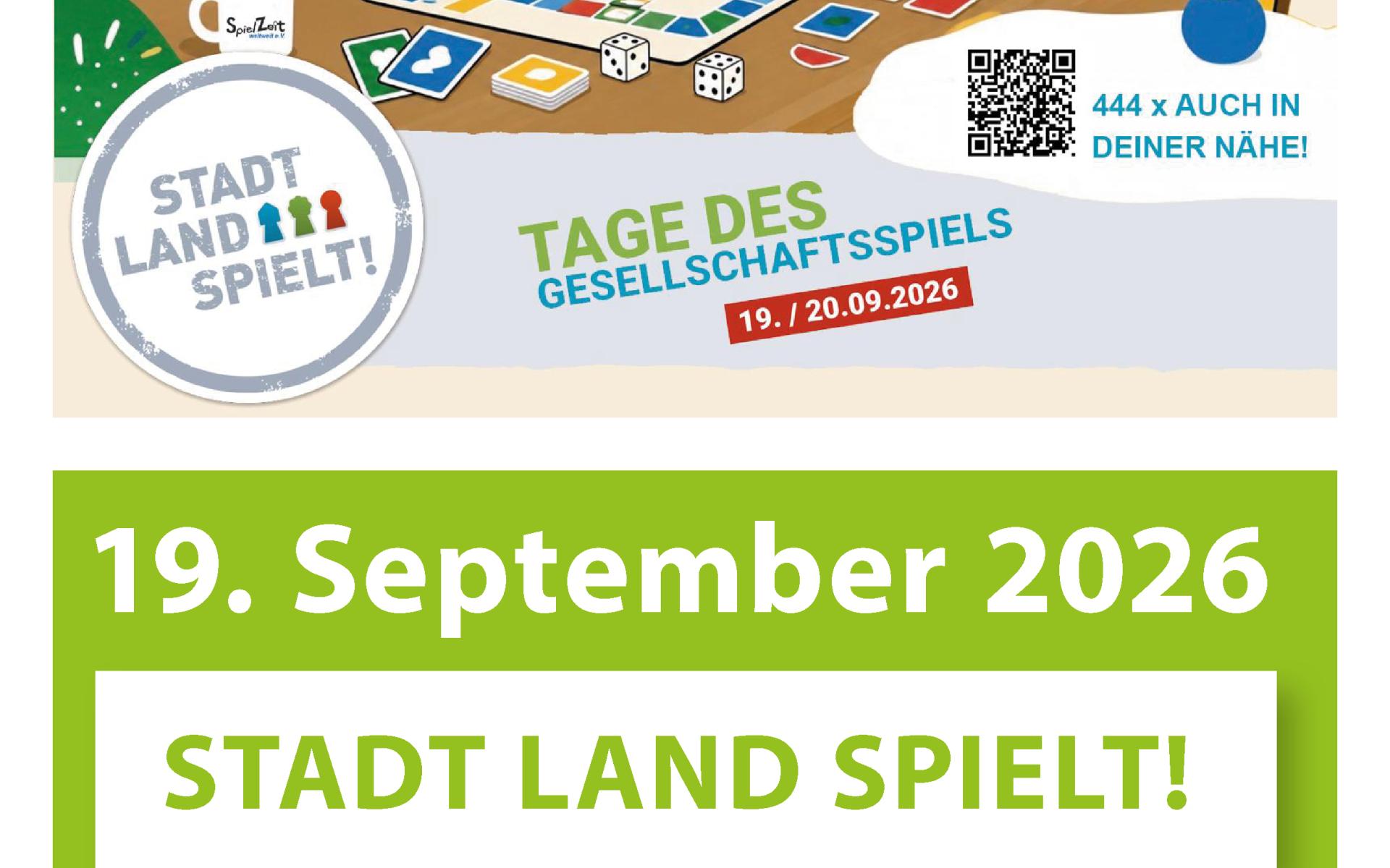 Plakat Stadt Land spielt